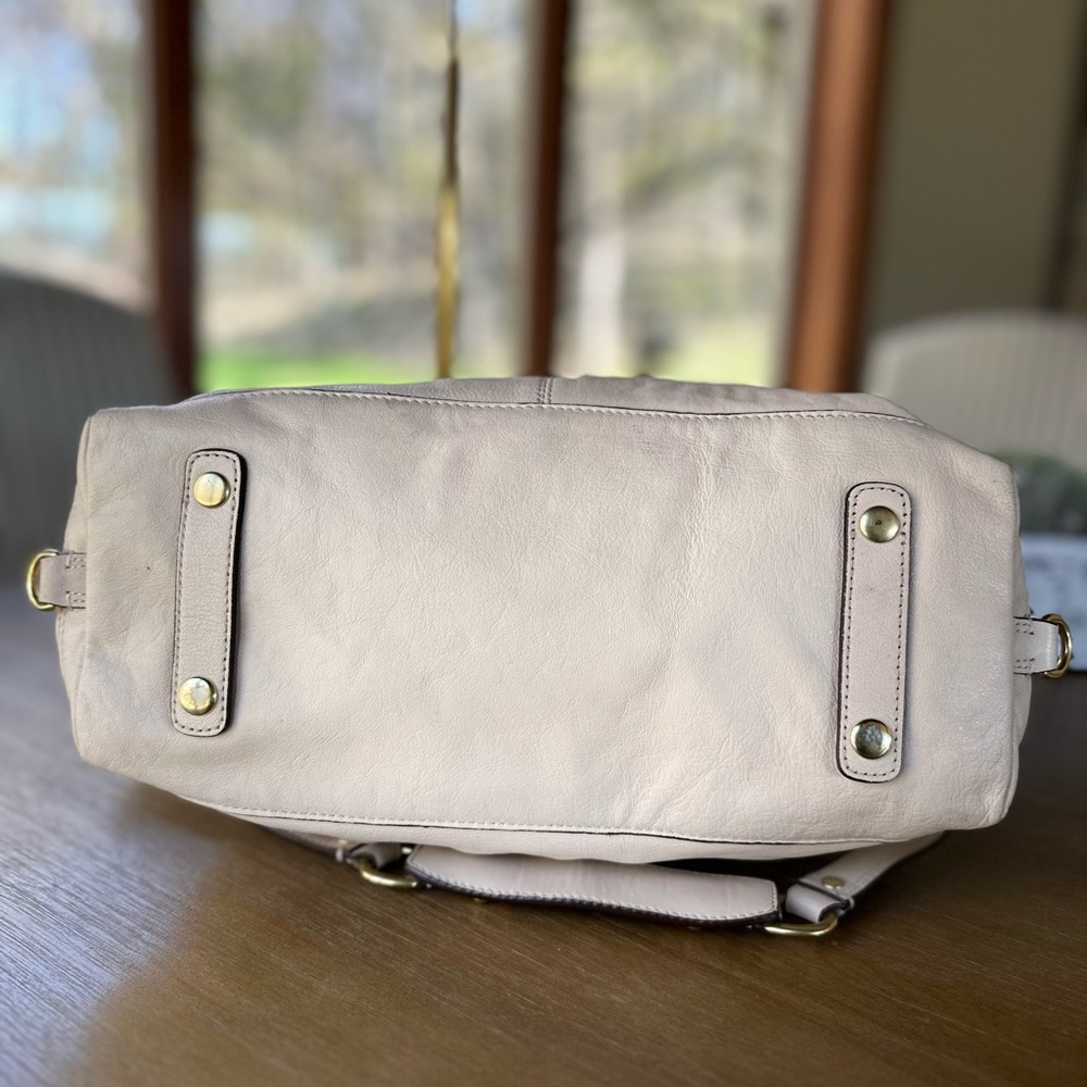 Coach | rare vintage Ashley top handle bag cream leather with soft pink interior - Picture 5 of 7